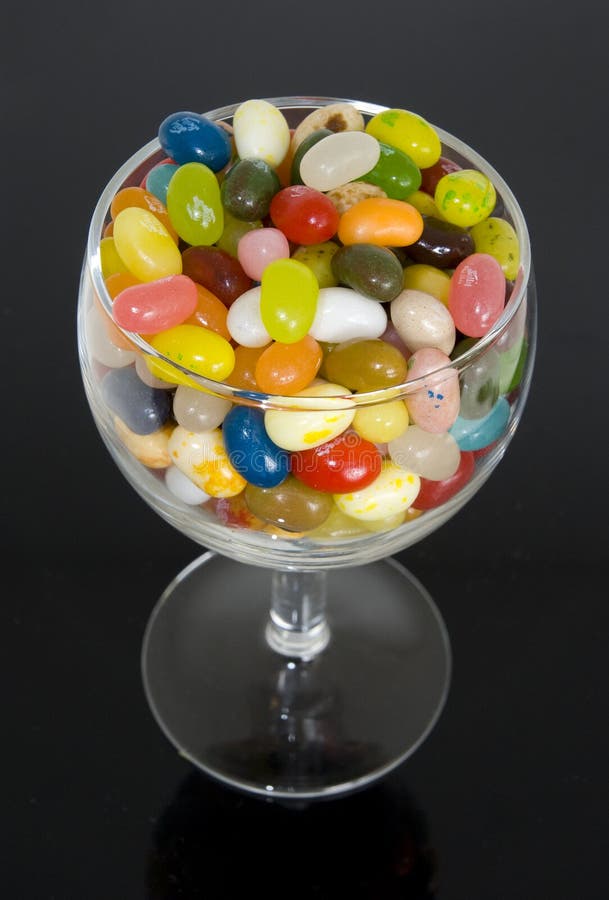 Jelly Beans in a glass! stock image. Image of bright 13220615
