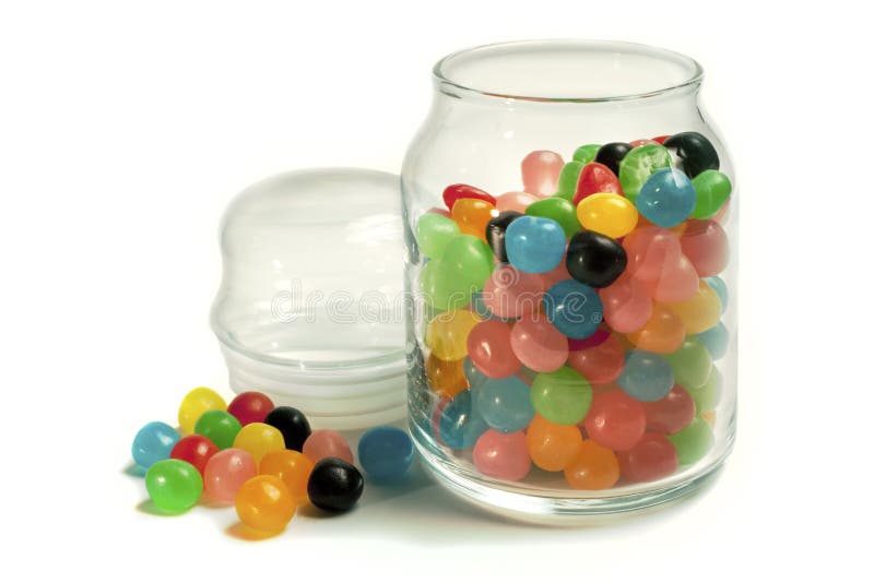 Jelly Beans Jar stock photo. Image of open, food, temptation 26797146