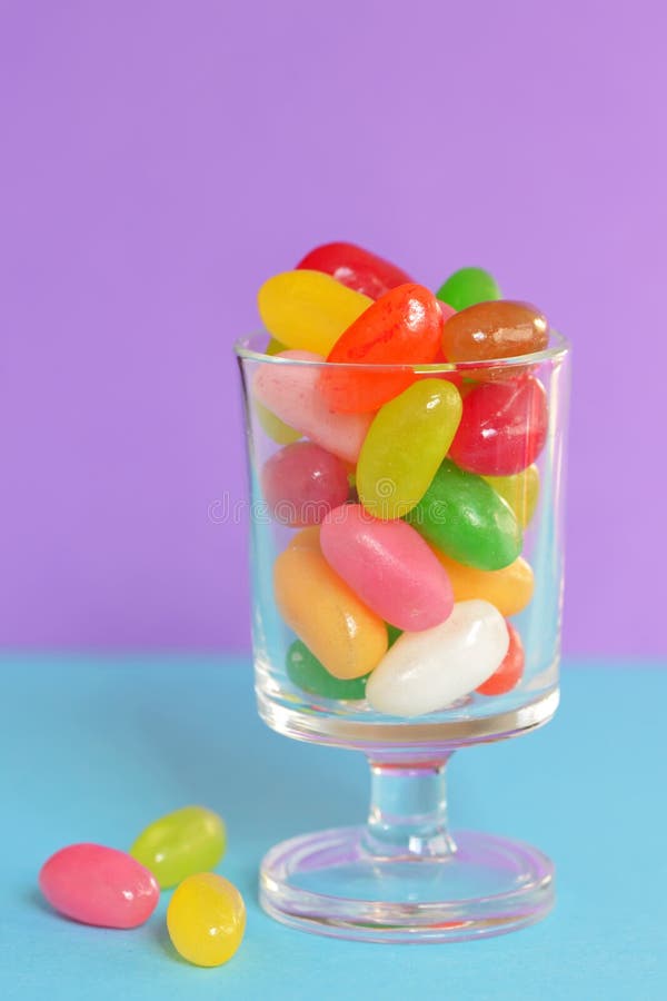 Jelly beans sugar candy stock photo. Image of purple 50165338