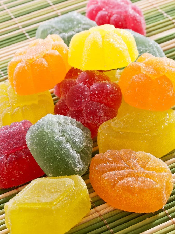 Jelly candies stock image. Image of lollipops, fruit 78260531