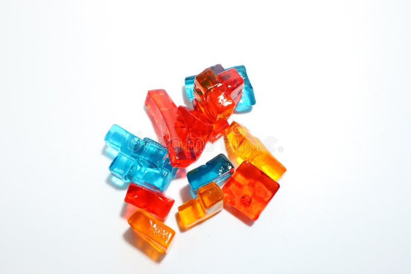 Jelly Candy. Coloured, Colorful. Stock Photo Image of black