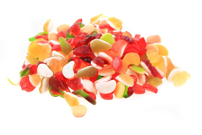 One Gumdrop Isolated on Black Background Stock Image Image of food