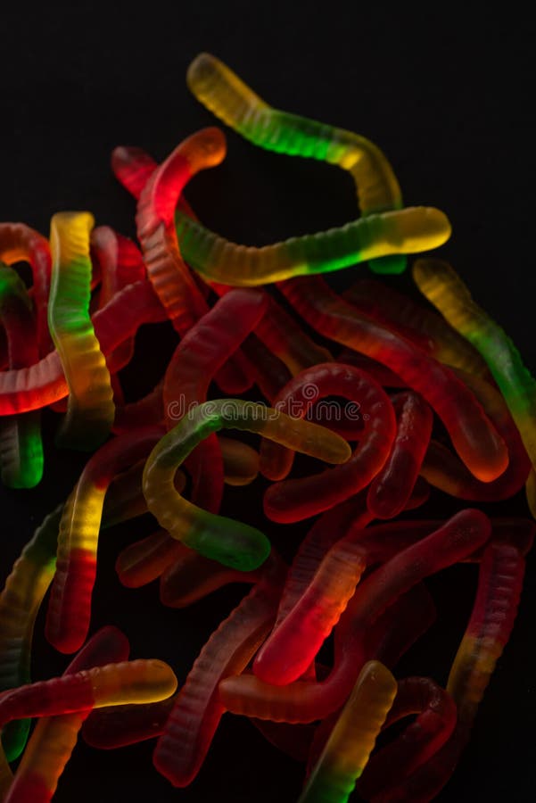 Jelly Gummy Worm Sweet Candy Stock Image Image of fattening, children