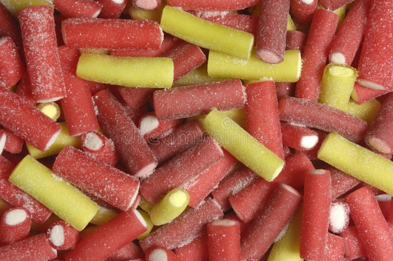 Jelly Licorice Candy Stick Red and Yellow Stock Photo Image of