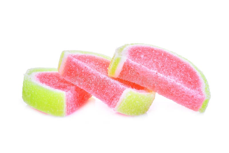 Jelly o doce, o fruto do sabor ou a sobremesa dos doces coloridos com açúcar