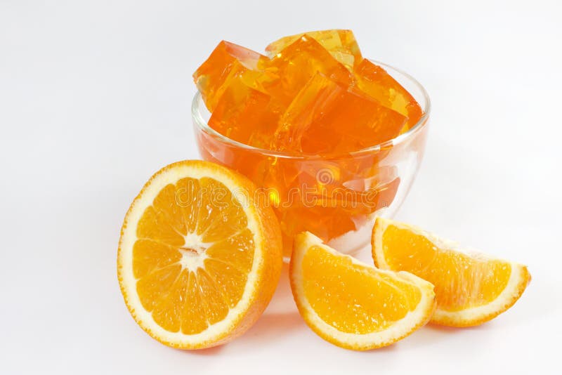 Jelly orange dessert stock photo. Image of sweetest, fruit 23639576
