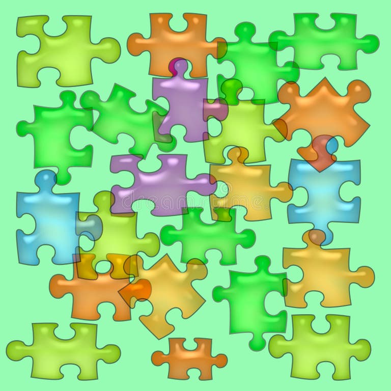 Scattered Puzzle Pieces Stock Illustrations 4 938 Scattered Puzzle