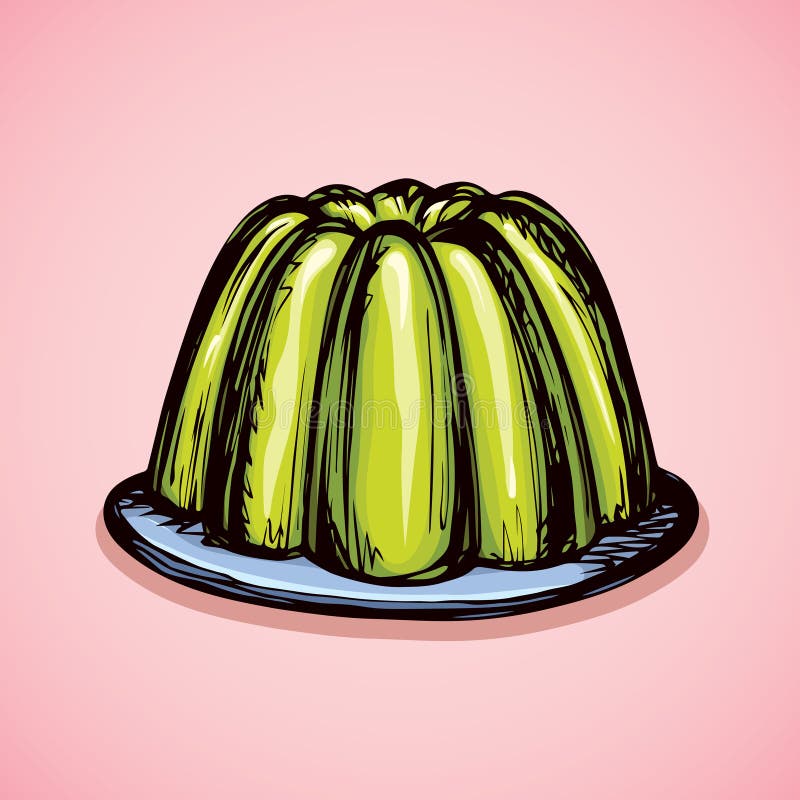 Jelly. Vector drawing stock vector. Illustration of celebrate - 104788109