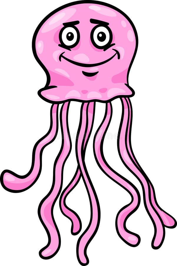 Jellyfish Clip Art Cartoon Illustration Stock Vector ...