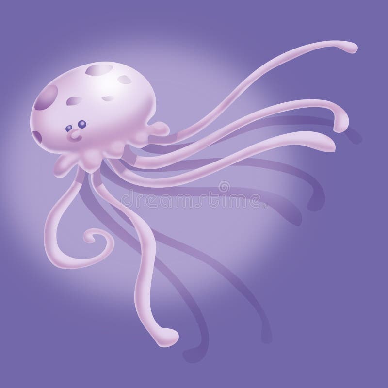 Jellyfish colorful 3D - Illustrator File- 3543â€†Ã—â€†3543 pixel