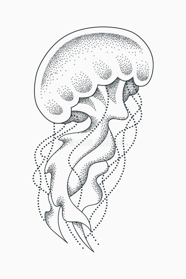 Top 78+ jellyfish outline tattoo super hot - thtantai2