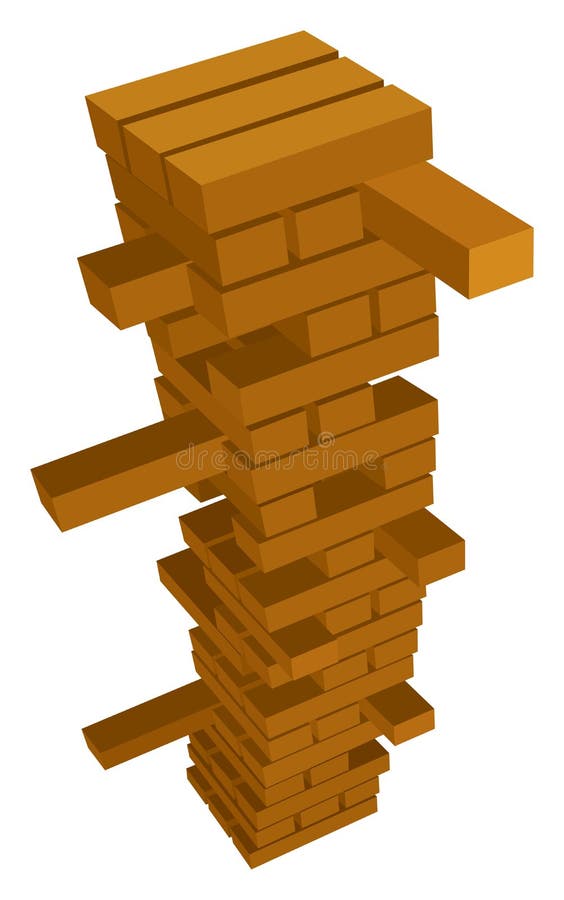 Jenga ilustração stock Jenga ilustração stock