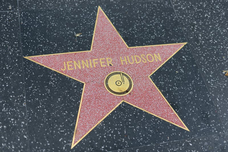 Jennifer Hudson gwiazda na Hollywood spacerze sława zdjęcia stock Jennifer Hudson gwiazda na Hollywood spacerze sława zdjęcia stock