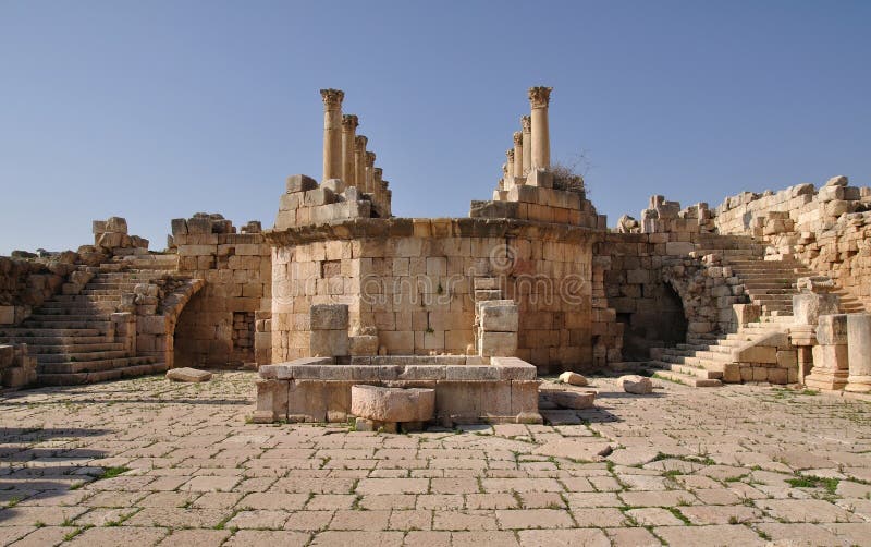 jerash Jordan ruiny obraz royalty free jerash Jordan ruiny obraz royalty free