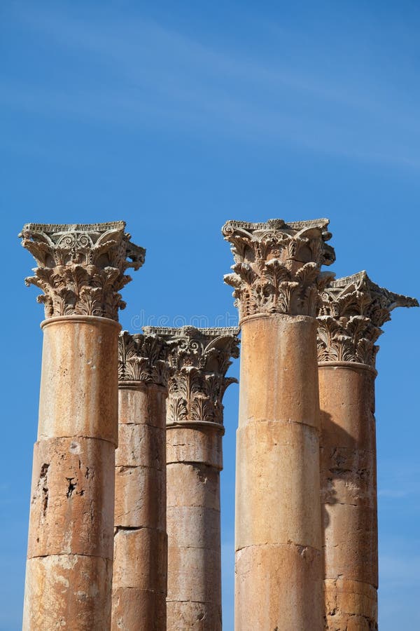 Temple of Artemis in the ancient roman city of Jerash, Jordan. Temple of Artemis in the ancient roman city of Jerash, Jordan