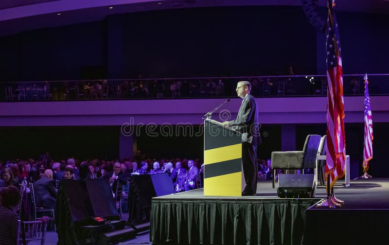 Jeremy Ben-Ami, founder and President of J Street  addresses the audience at the 2019 J Street Conference: Rise to the Moment, in Washington, DC on October 28, 2019 at the Walter E. Washington Convention Center in the nation`s capital. J Street is an American, predominantly Jewish organization, dedicated to trying to achieve peace between Israel and Arab nations and between Israel and the Palestinians in the form of a a two state solution. Jeremy Ben-Ami, founder and President of J Street  addresses the audience at the 2019 J Street Conference: Rise to the Moment, in Washington, DC on October 28, 2019 at the Walter E. Washington Convention Center in the nation`s capital. J Street is an American, predominantly Jewish organization, dedicated to trying to achieve peace between Israel and Arab nations and between Israel and the Palestinians in the form of a a two state solution.