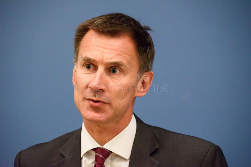 Jeremy Hunt, Minister van Buitenlandse zaken van het Verenigd Koninkrijk stock foto's Jeremy Hunt, Minister van Buitenlandse zaken van het Verenigd Koninkrijk stock foto's