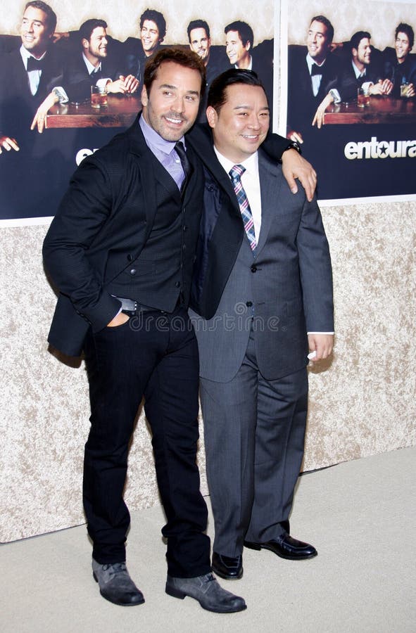 Jeremy Piven and Rex Lee at the HBO`s Official Premiere of `Entourage` Season 6 held at the Paramount Pictures Studios in Hollywood, California, United States on July 9, 2009.