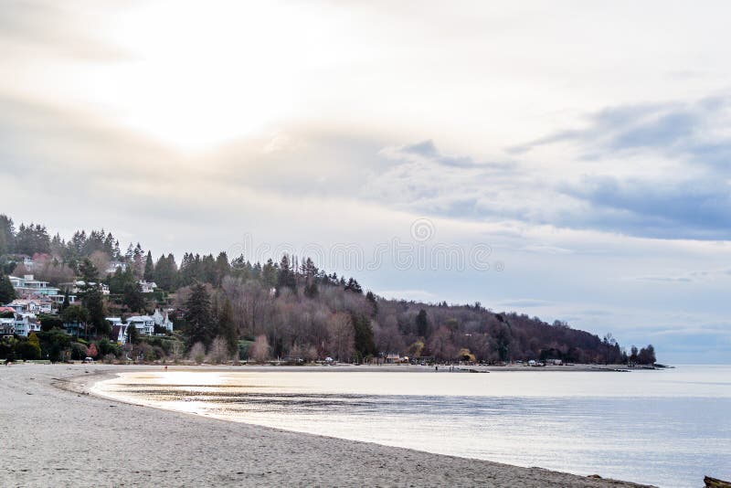 Les Belles Plages Sablonneuses Le Long De Marten Beach Et Des Eaux Du