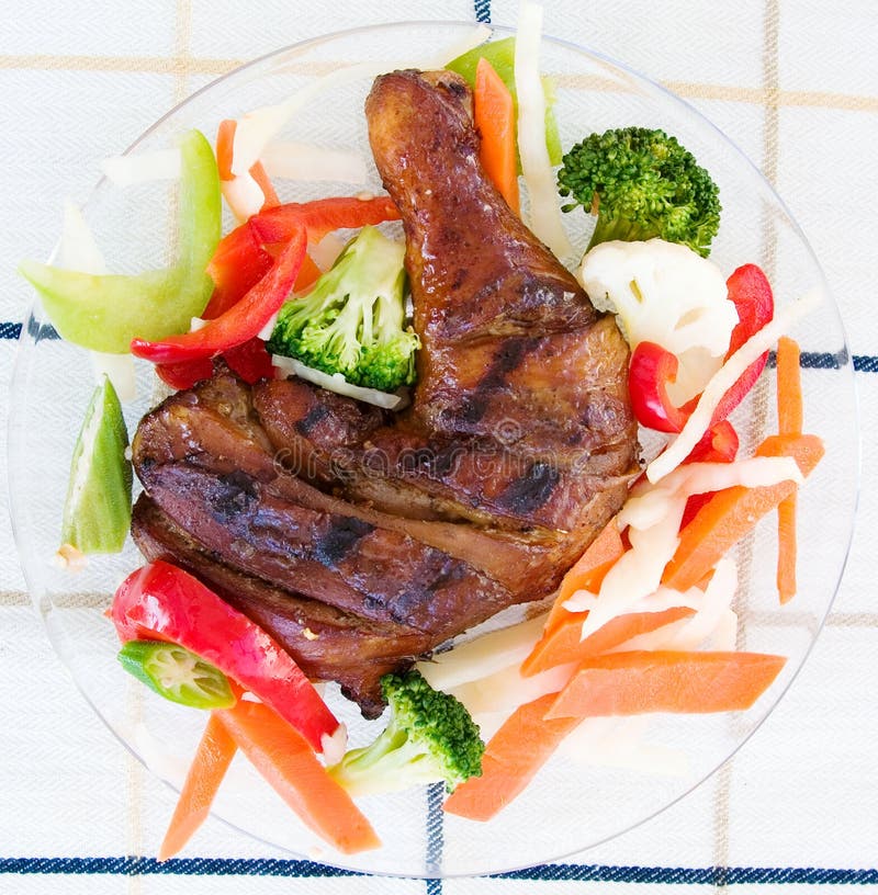 Jerk Chicken with Vegetables