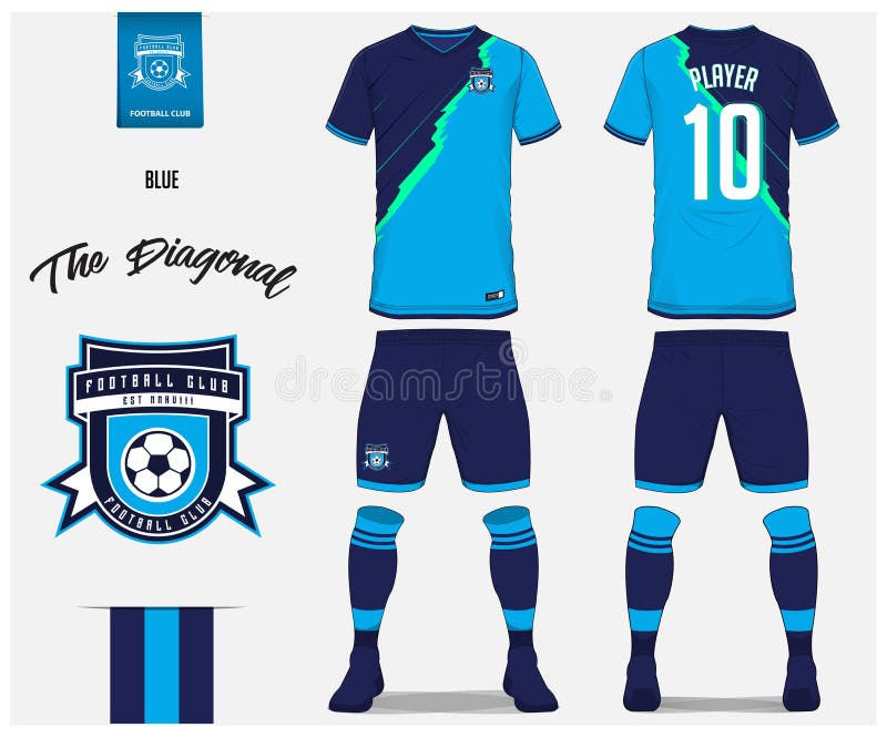 mucho puesto Evaluación Jersey De Fútbol O Equipo Del Fútbol, Pantalones Cortos, Calcetín, Diseño  De La Plantilla Para El Club Del Fútbol Mofa De La Cami Ilustración del  Vector - Ilustración de meta, etiqueta: 130994298