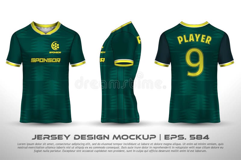 Free Vector  Premium collection of soccer jerseys