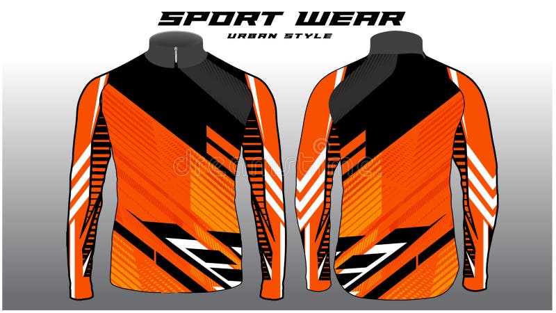 sublimation orange jersey design