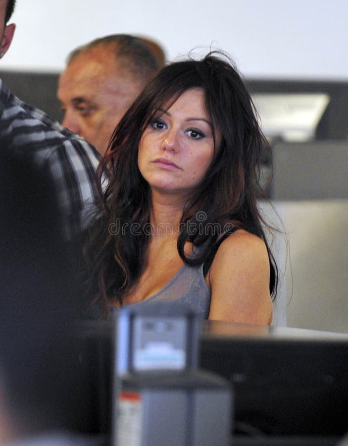 Jersey Shore Actors Snooki and Jenni at LAX Editorial Photo