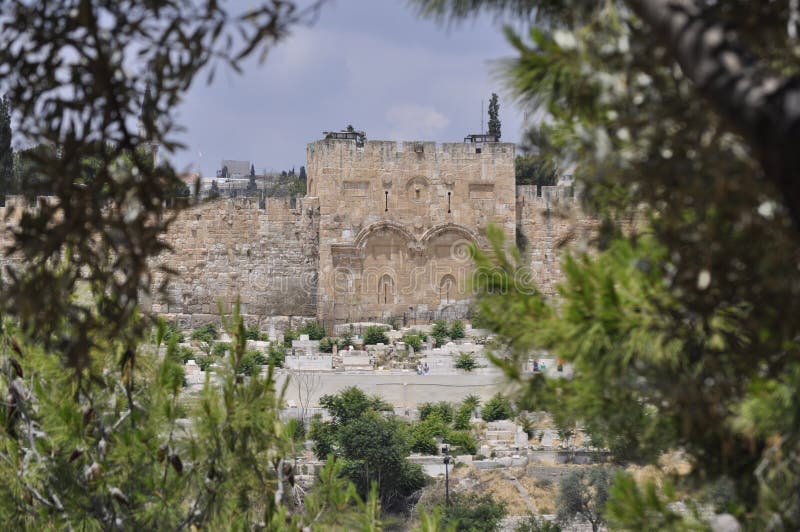 Sealed Golden Gate Walls Old Jerusalem Stock Photos Free & Royalty