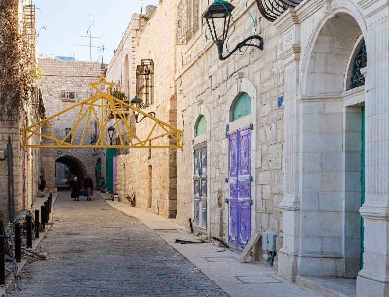 The Star street in Bethlehem in Palestine