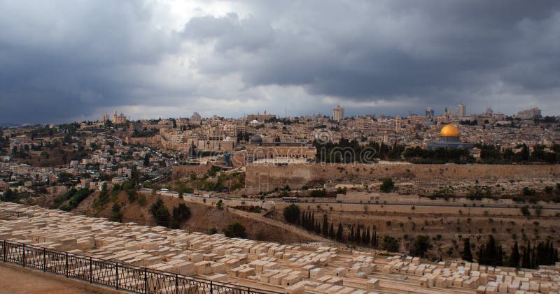 Jerusalem temple mount panorama