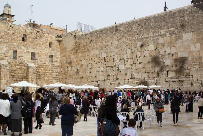 Jeruzalem Israel Western Wall March 23, 2015 stock afbeelding Jeruzalem Israel Western Wall March 23, 2015 stock afbeelding