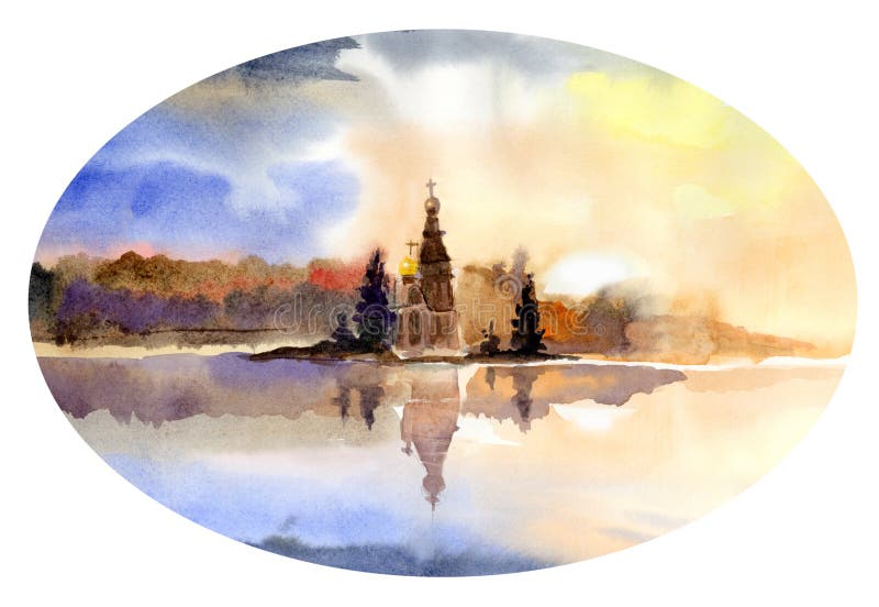 Jesień jest złotym i pięknym zmierzchem w tle ilustracja wektor Jesień jest złotym i pięknym zmierzchem w tle ilustracja wektor