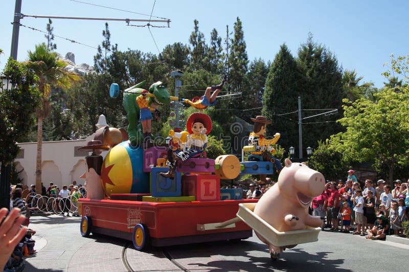 Jesse and Woody Parade at Disneyland royalty free stock photography Jesse and Woody Parade at Disneyland royalty free stock photography