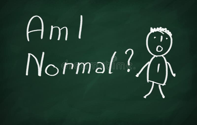 Jestem normalna royalty ilustracja Jestem normalna royalty ilustracja