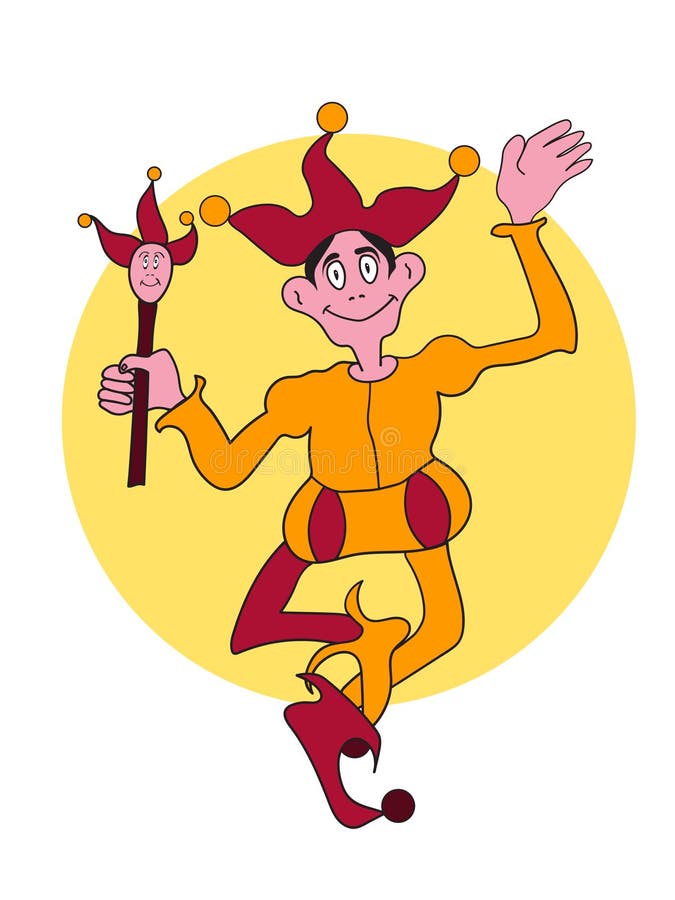 Jester Colorful Character Cartoon Style Stock Vector - Illustration of