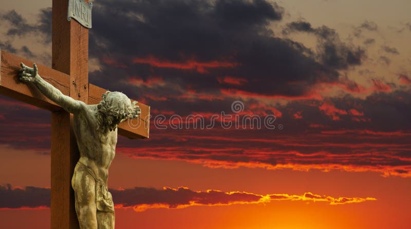 Obraz Ježíše na kříži.