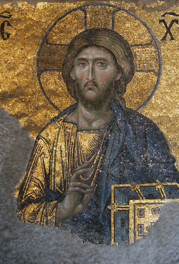 Kristus, byzantský mozaika v z v,.