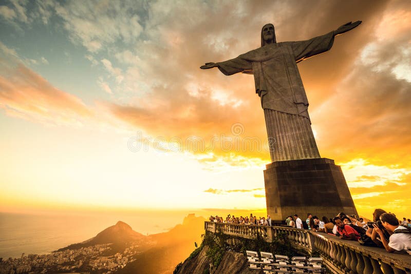 Jesus Christ au-dessus de Rio de Janeiro image stock Jesus Christ au-dessus de Rio de Janeiro image stock