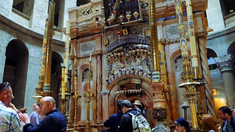 Jesus Christ Empty Tomb a Gerusalemme immagine stock Jesus Christ Empty Tomb a Gerusalemme immagine stock