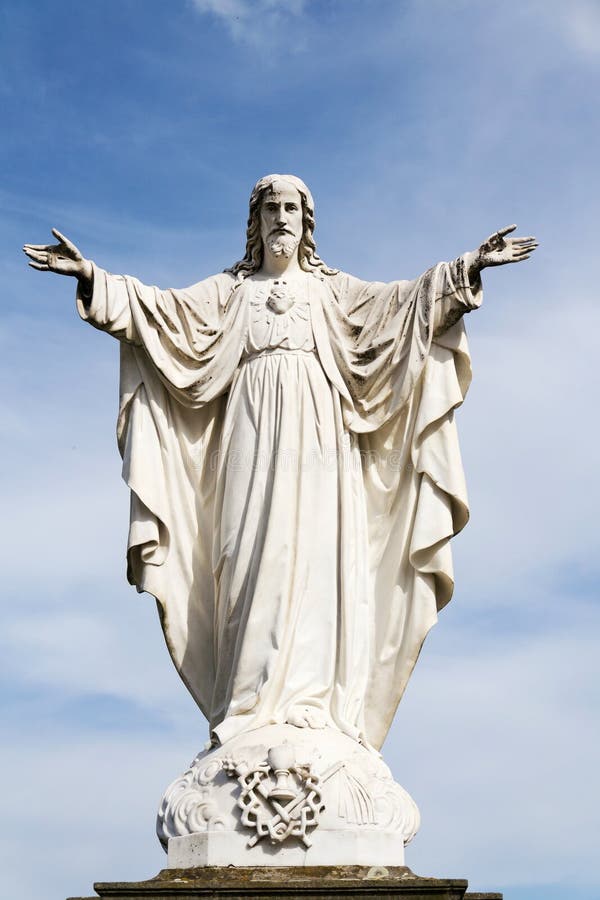 The statue of Christ the redeemer with open arms Stock Photo - Alamy