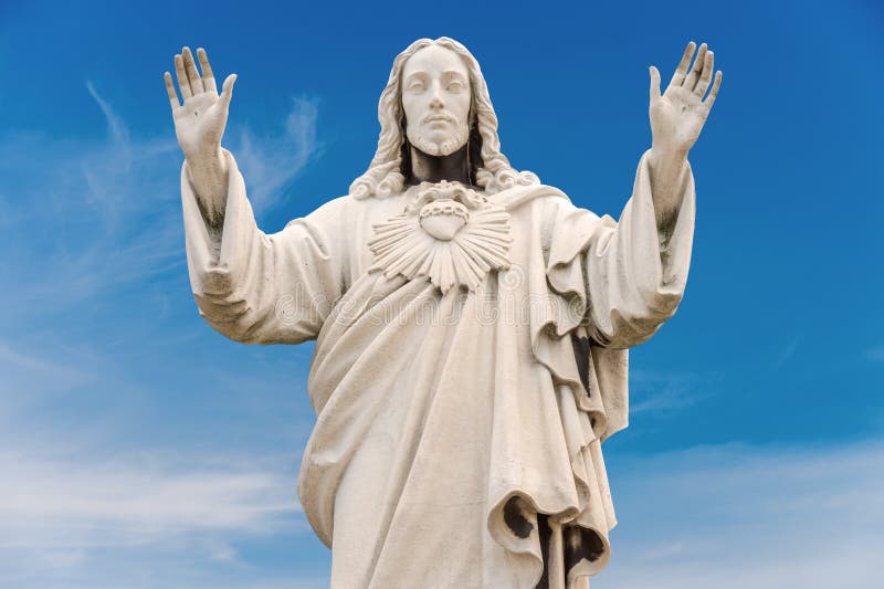 The statue of Christ the redeemer with open arms Stock Photo - Alamy