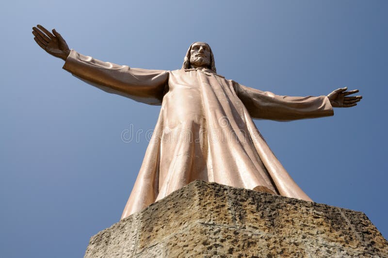 Jesus Christus Statue in Barcelona Stock Image Image of statue, cathedral 9202819