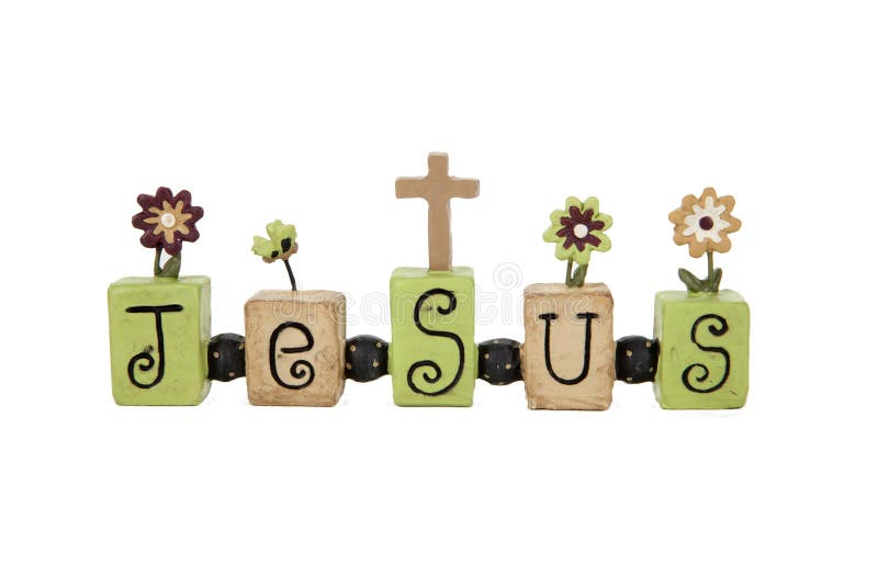 Jesus. A Jesus decoration for Easter against a white background stock photos Jesus. A Jesus decoration for Easter against a white background stock photos