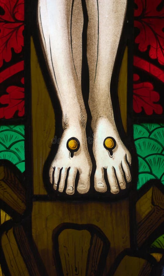 Jesus  feet on the cross
