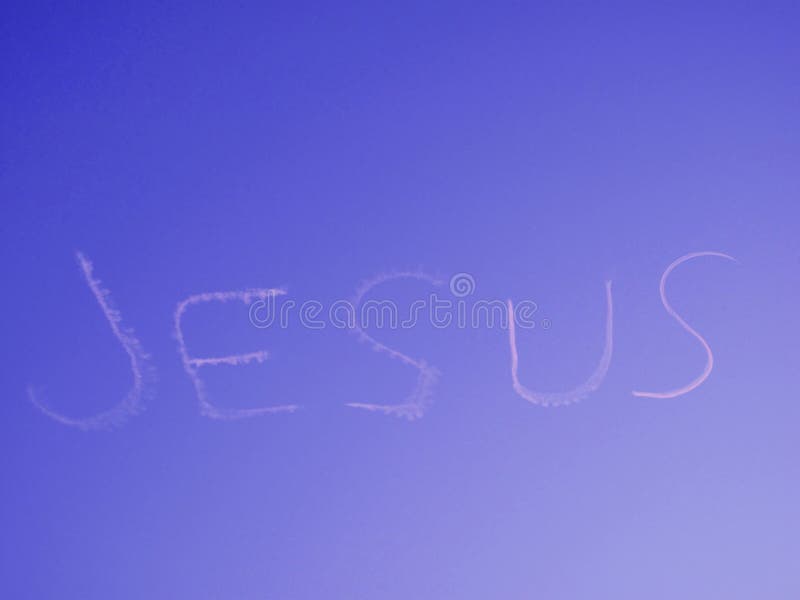 Jesus geschrieben in den Himmel