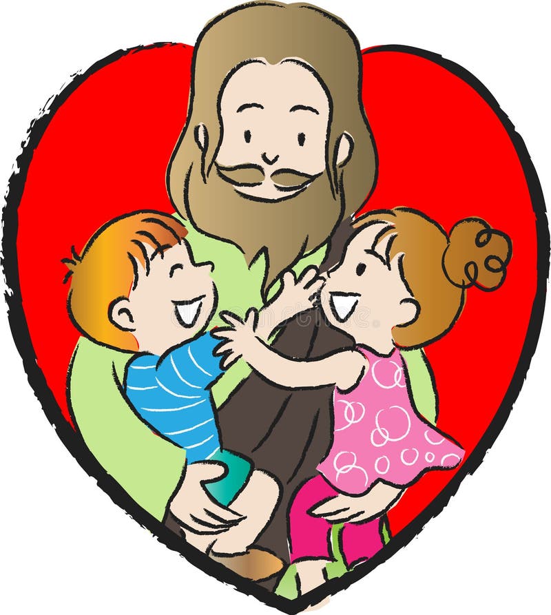 Jesus And Kids Stock Illustration - Image: 45893717