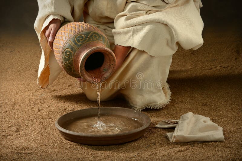 Image result for images of jesus pouring water