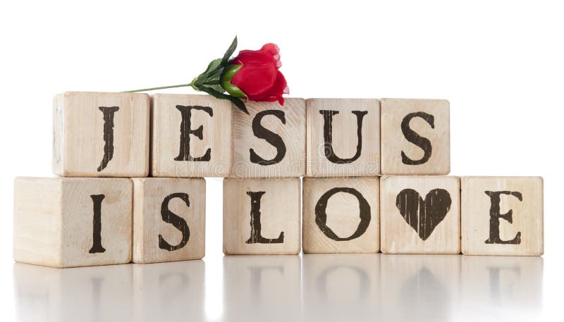 Jesus é amor imagens de stock Jesus é amor imagens de stock