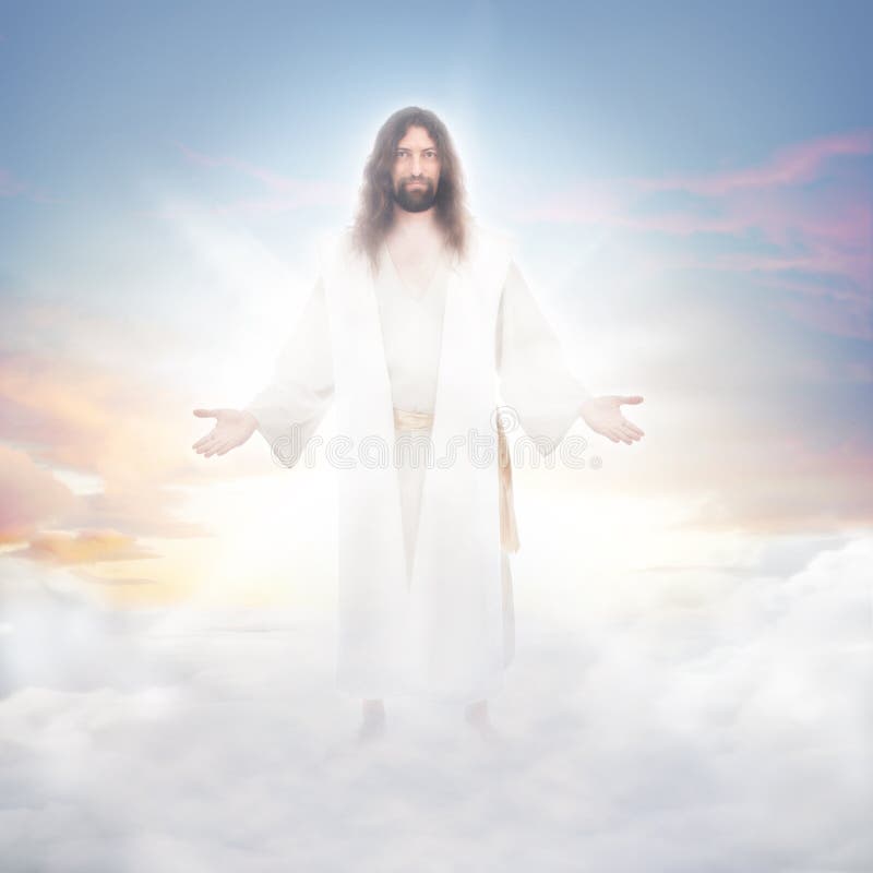Jesús en las nubes